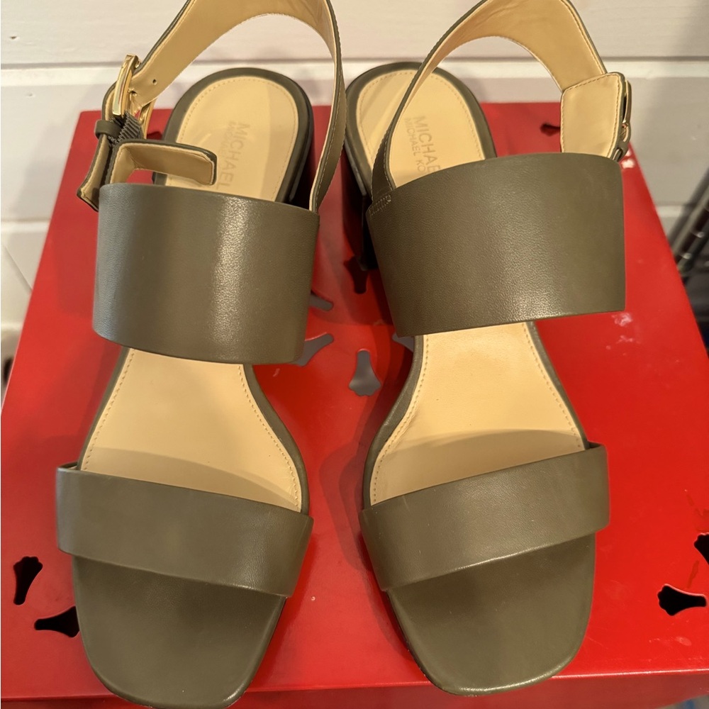 Michael Kors block heel sandal